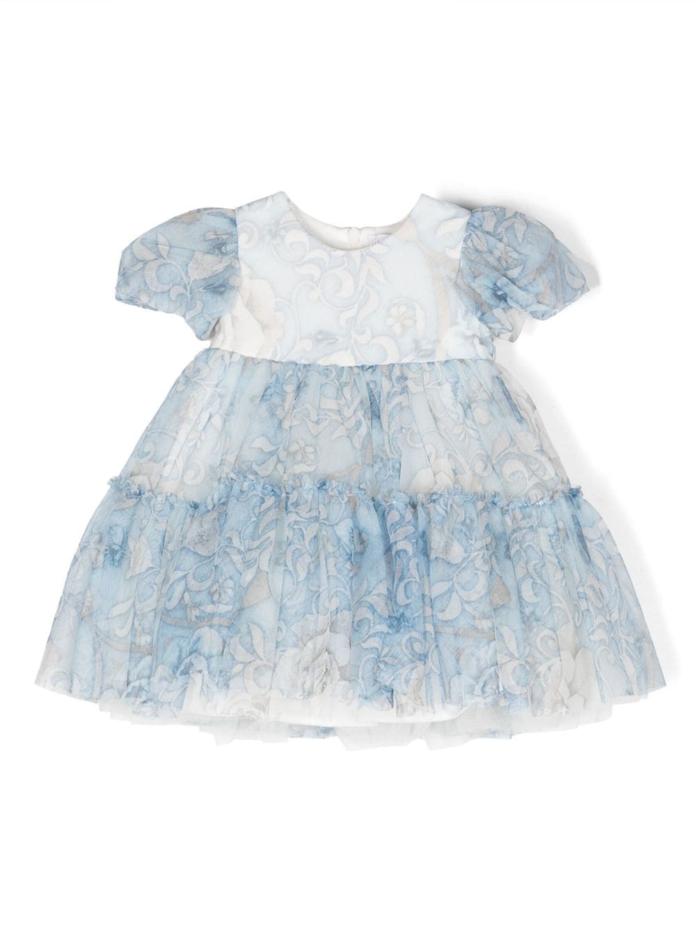 Monnalisa Gestuftes Little Princess Tüllkleid - Blau von Monnalisa