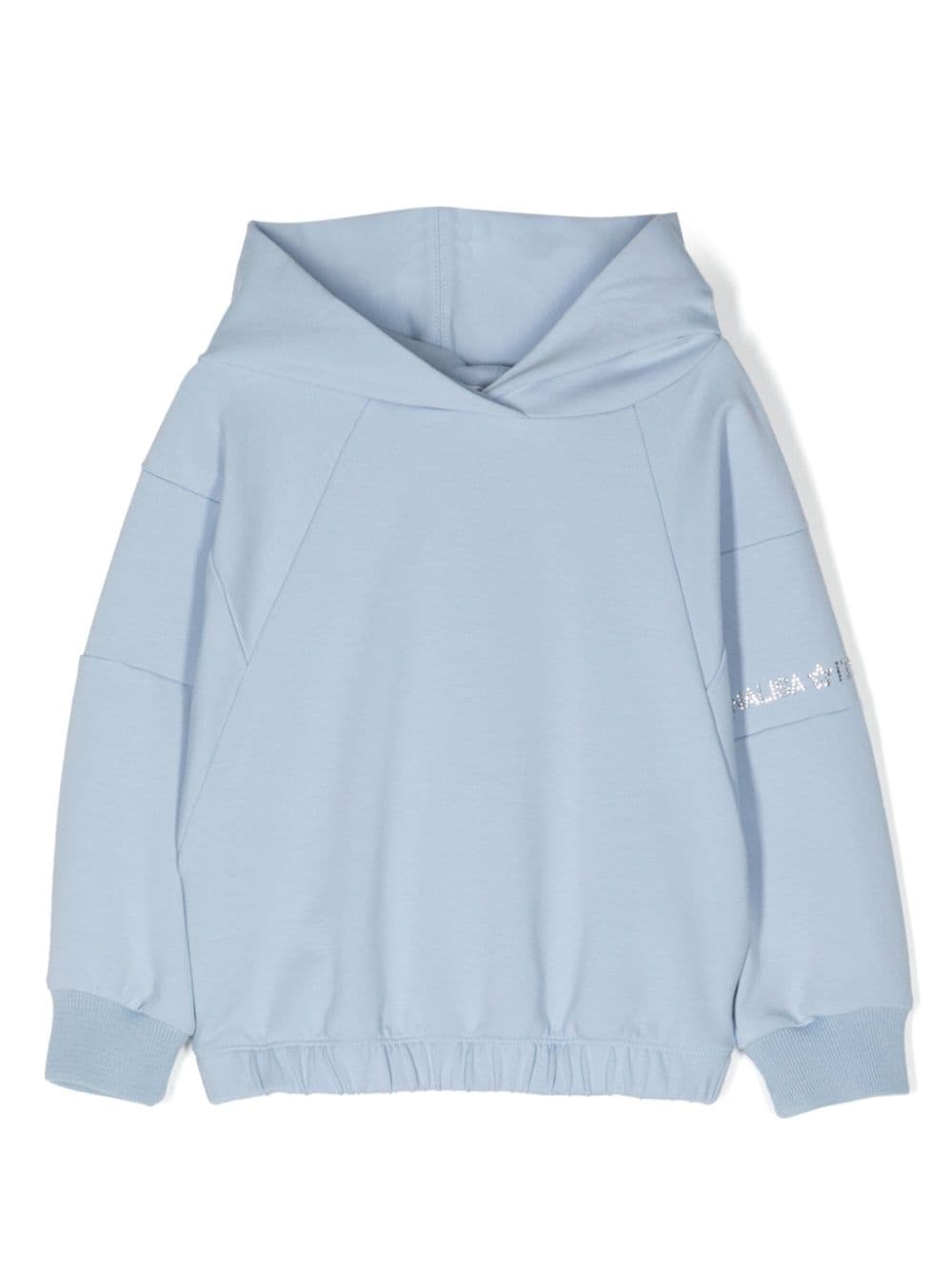 Monnalisa Hoodie mit Kristallen - Blau von Monnalisa