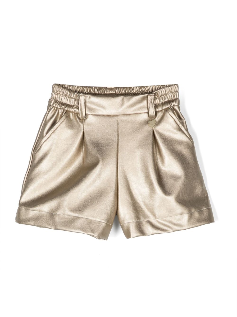 Monnalisa Shorts im Metallic-Look - Gold von Monnalisa