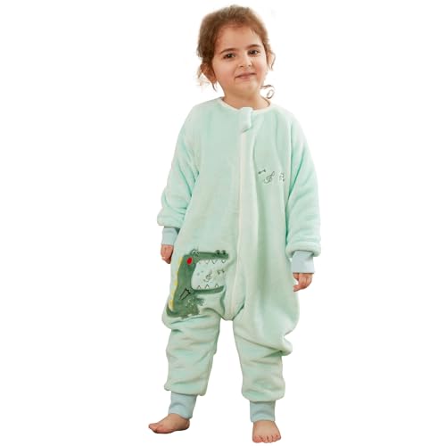 Schlafsack mit Füßen Baby Schlafanzug, Warm Flannel Winterschlafsack Strampler, Winter Schlummersack mit Beinen Ärmeln Pyjamas Kinder Schlafoverall Mädchen Junge Krokodil 90 18-24 Monate Schlafsack mit Füßen Baby Schlafanzug, Warm Flannel Winterschlafsack Strampler, Winter Schlummersack mit Beinen Ärmeln Pyjamas Kinder Schlafoverall Mädchen Junge Krokodil 90 18-24 Monate von Monstoyo