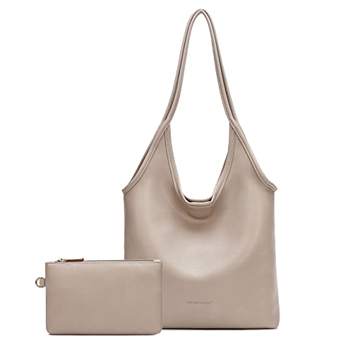 Montana West Leder Hobo-Taschen für Frauen Geldbörsen und Handtaschen Mode Umhängetaschen, khaki von Montana West