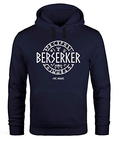 MoonWorks® Hoodie Herren Berserker for Honor Wikinger Runen Vikings Mode Fashion Logo-Shirt schwarz 5XL von MoonWorks