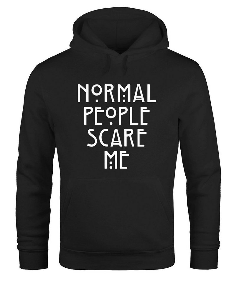 MoonWorks Hoodie Normal People Scare Me Kapuzen-Pullover Hoodie Herren Moonworks® von MoonWorks