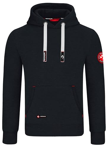 Mooseline Herren Hoodie Kapuzen Pullover Hoody Sweatshirt (Schwarz, 2XL) von Mooseline