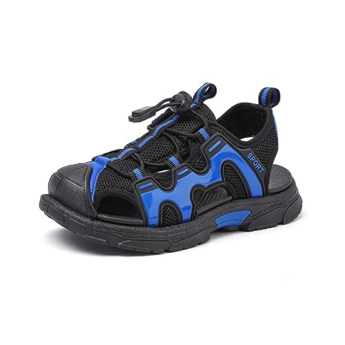 Mooyii Sandalen Kinder, Jungen Leicht Sport Sandalen Klettverschluss Kindersandalen Geschlossene Sandalen Jungen Trekking Wandern Sommer Outdoor Schuhe Atmungsaktiv 28-41 EU von Mooyii