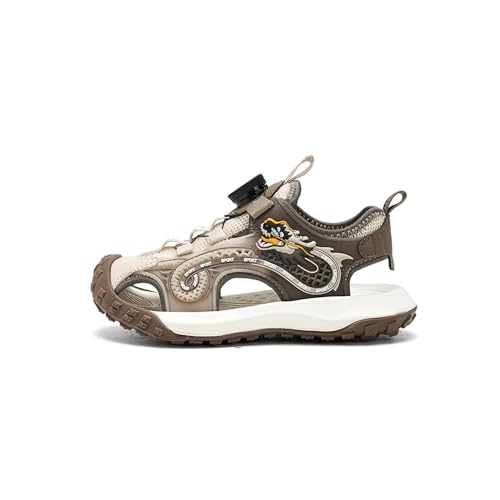 Mooyii Sandalen Kinder, Jungen Leicht Sport Sandalen Klettverschluss Kindersandalen Geschlossene Sandalen Jungen Trekking Wandern Sommer Outdoor Schuhe Atmungsaktiv 28-41 EU von Mooyii