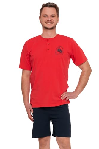 Moraj Herren Schlafganzug 2024 - Kurz, Shorty Nachtanzug (DE/NL/SE/PL, Alphanumerisch, 4XL, Große Größen, Regular, 5000-006) von Moraj