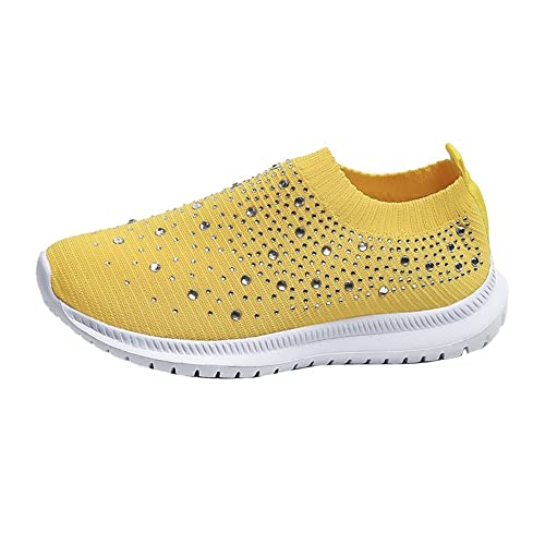 Morbuy Damen Sneakers Laufschuhe Leichtgewichts Atmungsaktiv Frauen Joggingschuhe Weiche Schuhe Fußballschuhe Casual Große Größe Fashion Für Trekking Running Workout von Morbuy