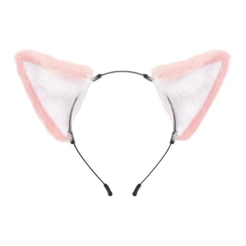 MoreChioce Unisex Fursuit Niedliche Fuchsohren-Stirnband, Plüsch-Accessoire, Handgefertigt mit japanischem Stil Clip von MoreChioce