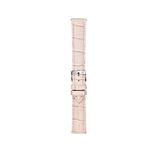 Morellato Easy Click Armband für Damen und Herren, aus echtem Kalbsleder, Alligator-Druck, A01X5203480, Rosa, 18mm, Gurt von Morellato