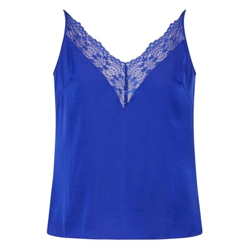 Morgan Damen 241-blickdicht Trägershirt/Cami Shirt, blau, 36 von Morgan