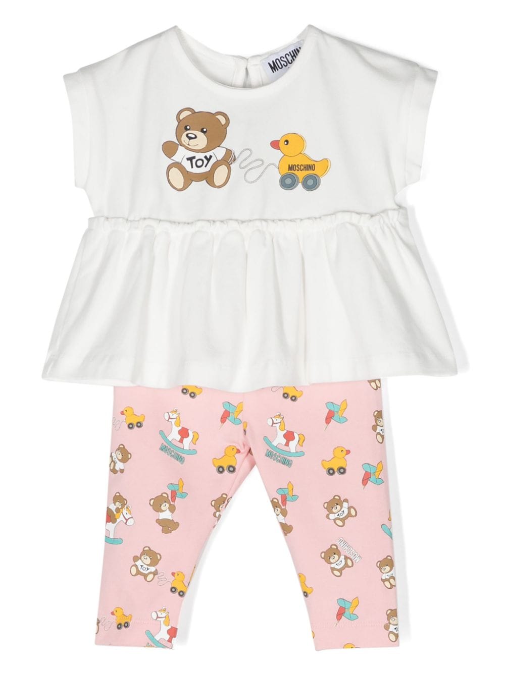 Moschino Kids Hosen-Set mit Illustrations-Print - Rosa von Moschino Kids