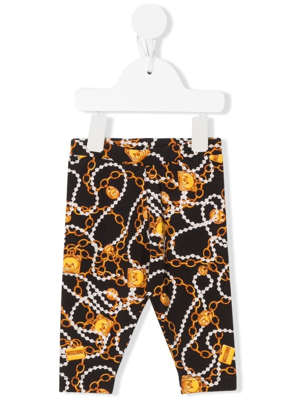 Moschino Kids Leggings mit Halsketten-Print - Schwarz von Moschino Kids