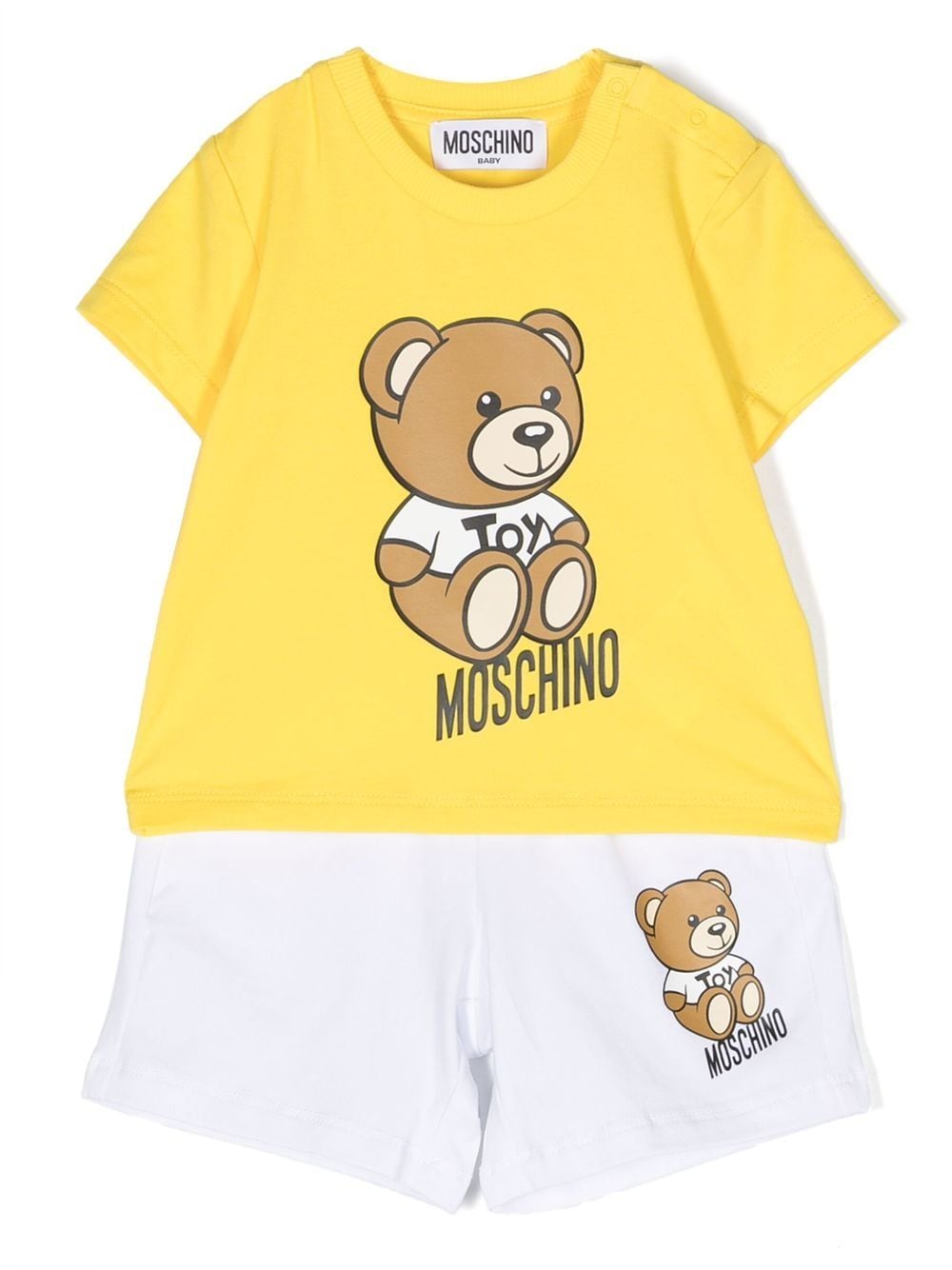 Moschino Kids Hosen-Set mit Teddy-Motiv - Gelb von Moschino Kids