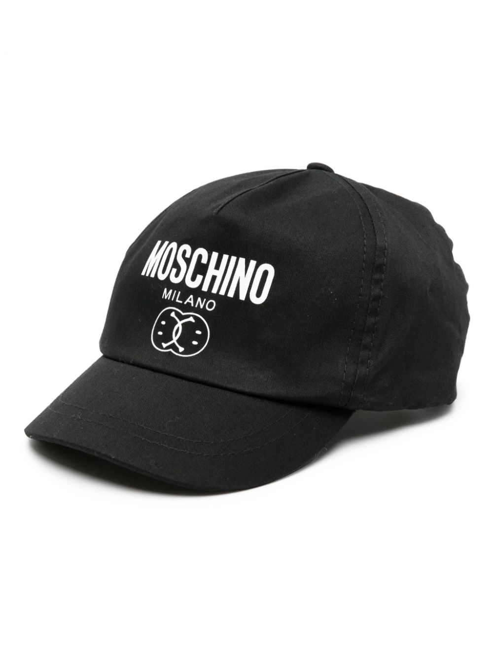 Moschino Kids Baseballkappe mit Smiley-Print - Schwarz von Moschino Kids