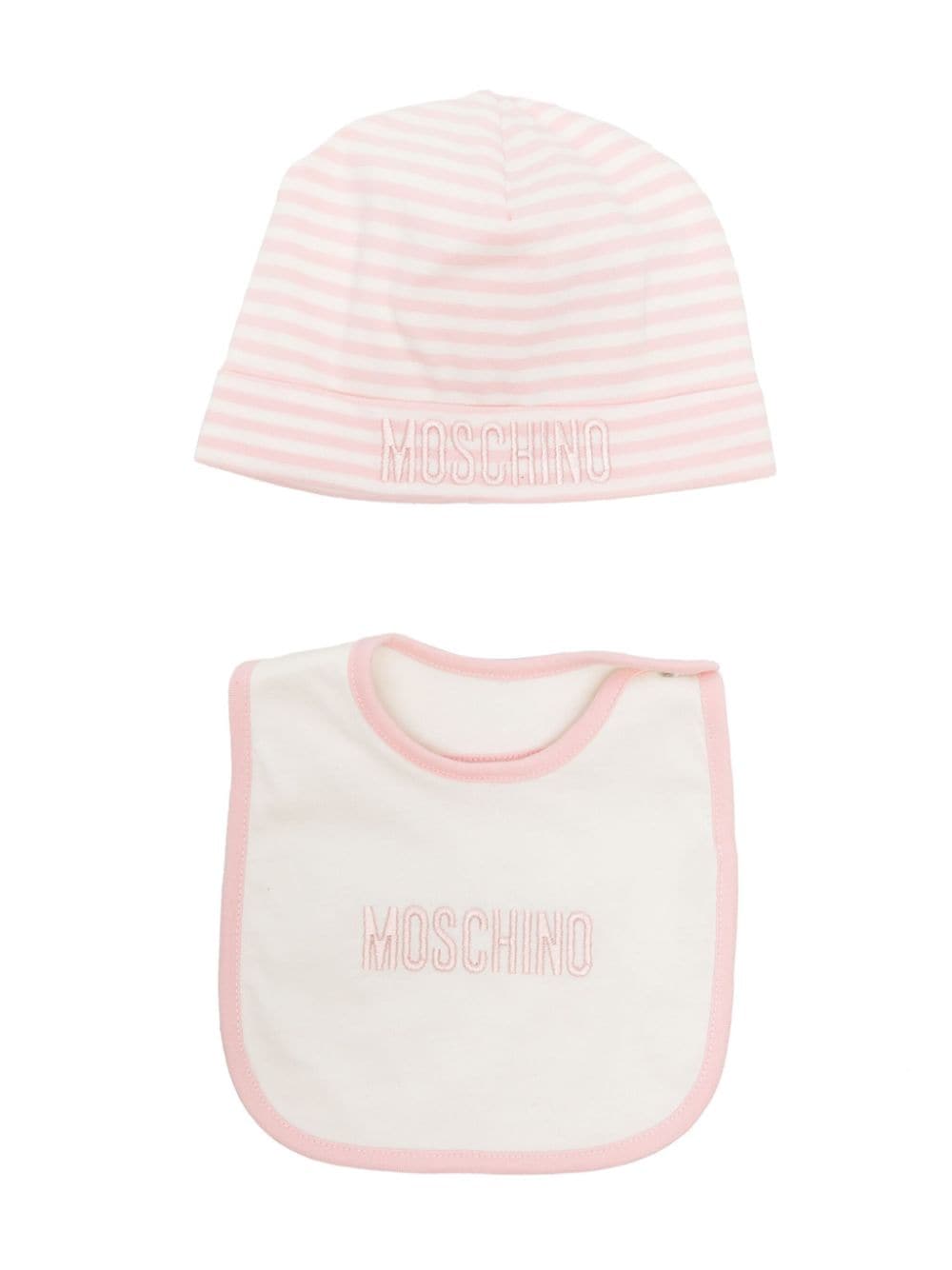 Moschino Kids Sonnenhut mit Logo-Stickerei - Rosa von Moschino Kids