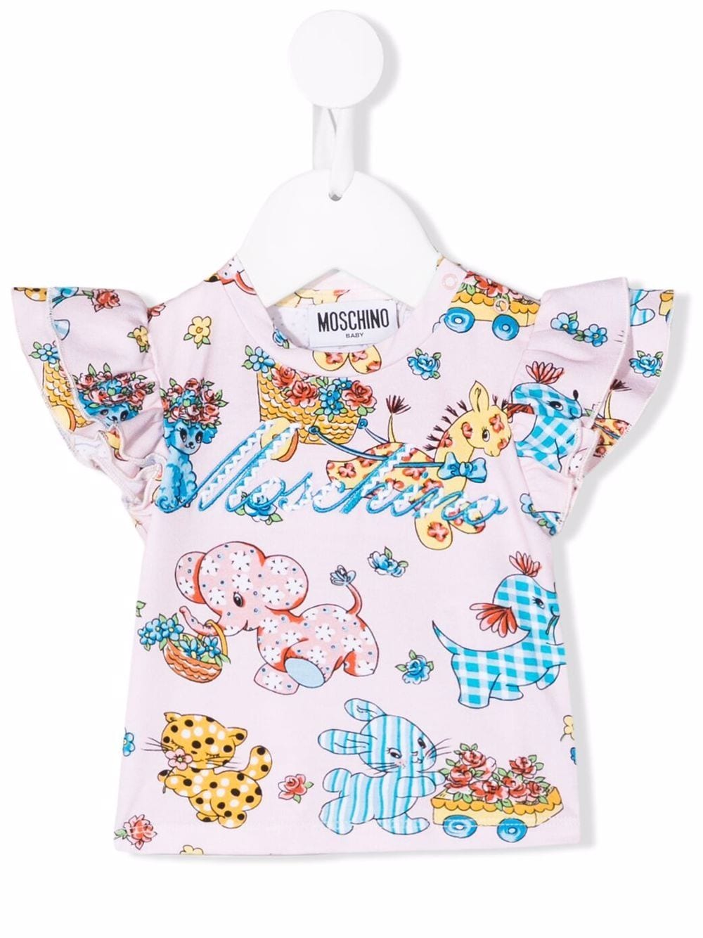 Moschino Kids T-Shirt mit grafischem Print - Rosa von Moschino Kids