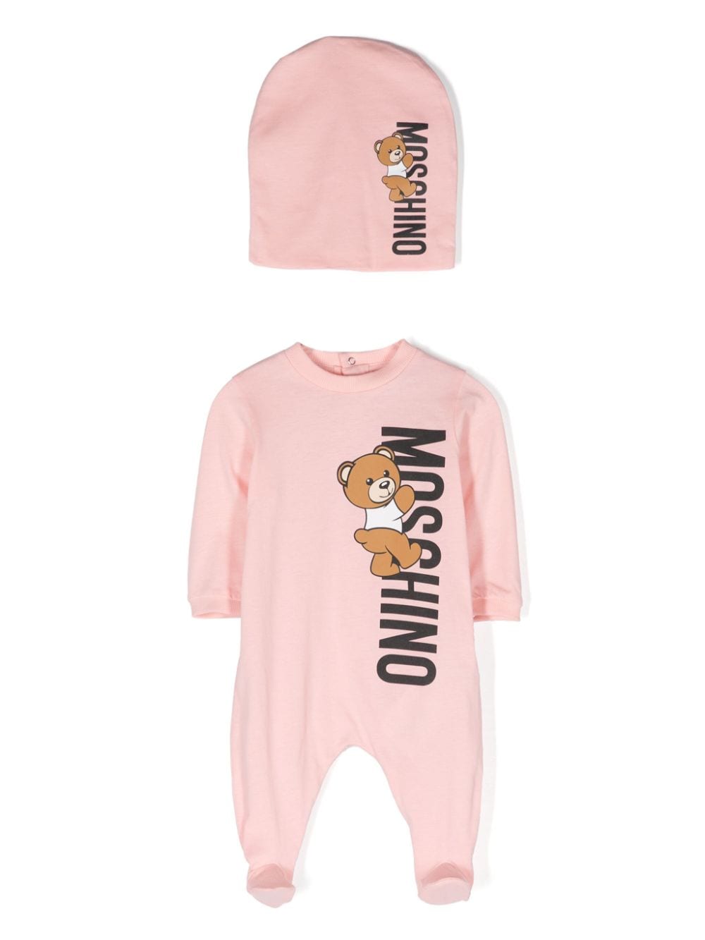 Moschino Kids Zweiteiliges Strampler-Set mit Teddy-Print - Rosa von Moschino Kids