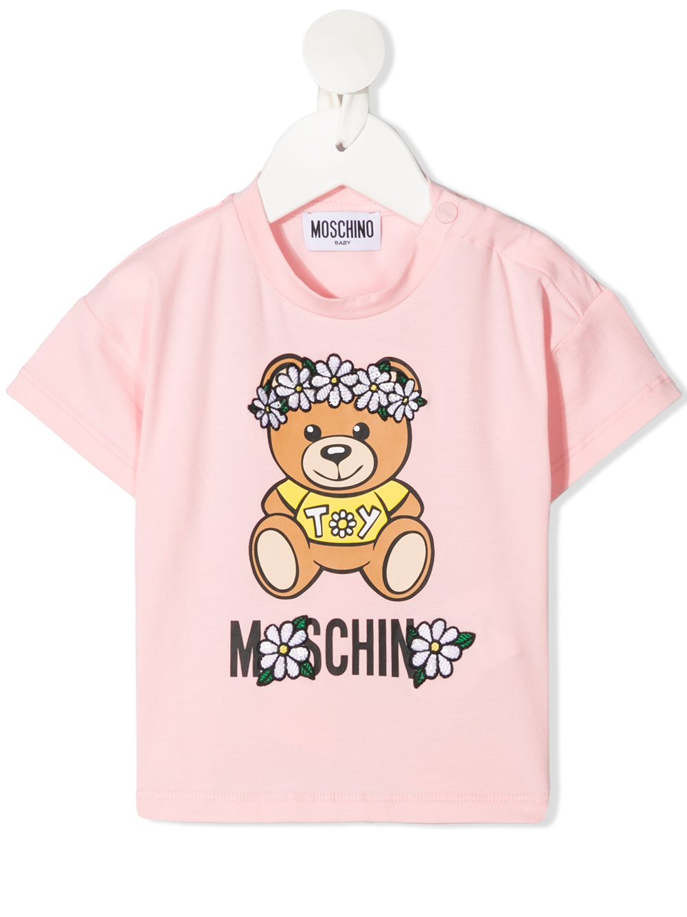 Moschino Kids T-Shirt mit Teddy-Print - Rosa von Moschino Kids