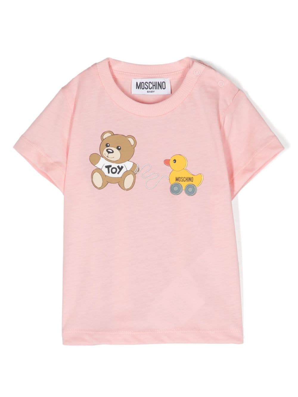 Moschino Kids T-Shirt mit Illustrations-Print - Rosa von Moschino Kids