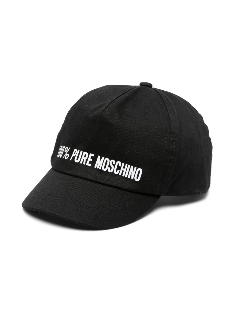 Moschino Kids Baseballkappe mit Logo-Print - Schwarz von Moschino Kids