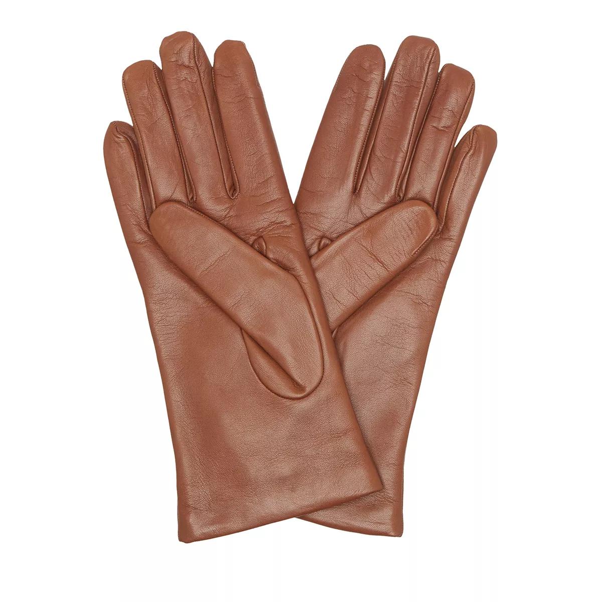 Moschino Handschuhe - Glove M2394 - Gr. 7,5 - in Braun - für Damen von Moschino