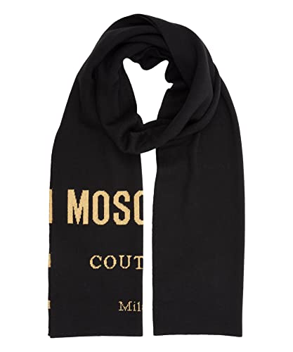 Moschino damen Wollschal black - gold von Moschino