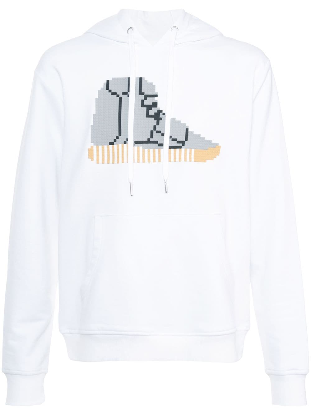 Mostly Heard Rarely Seen 8-Bit Kapuzenpullover mit "High-Top-Sneakers"-Print - Weiß von Mostly Heard Rarely Seen 8-Bit