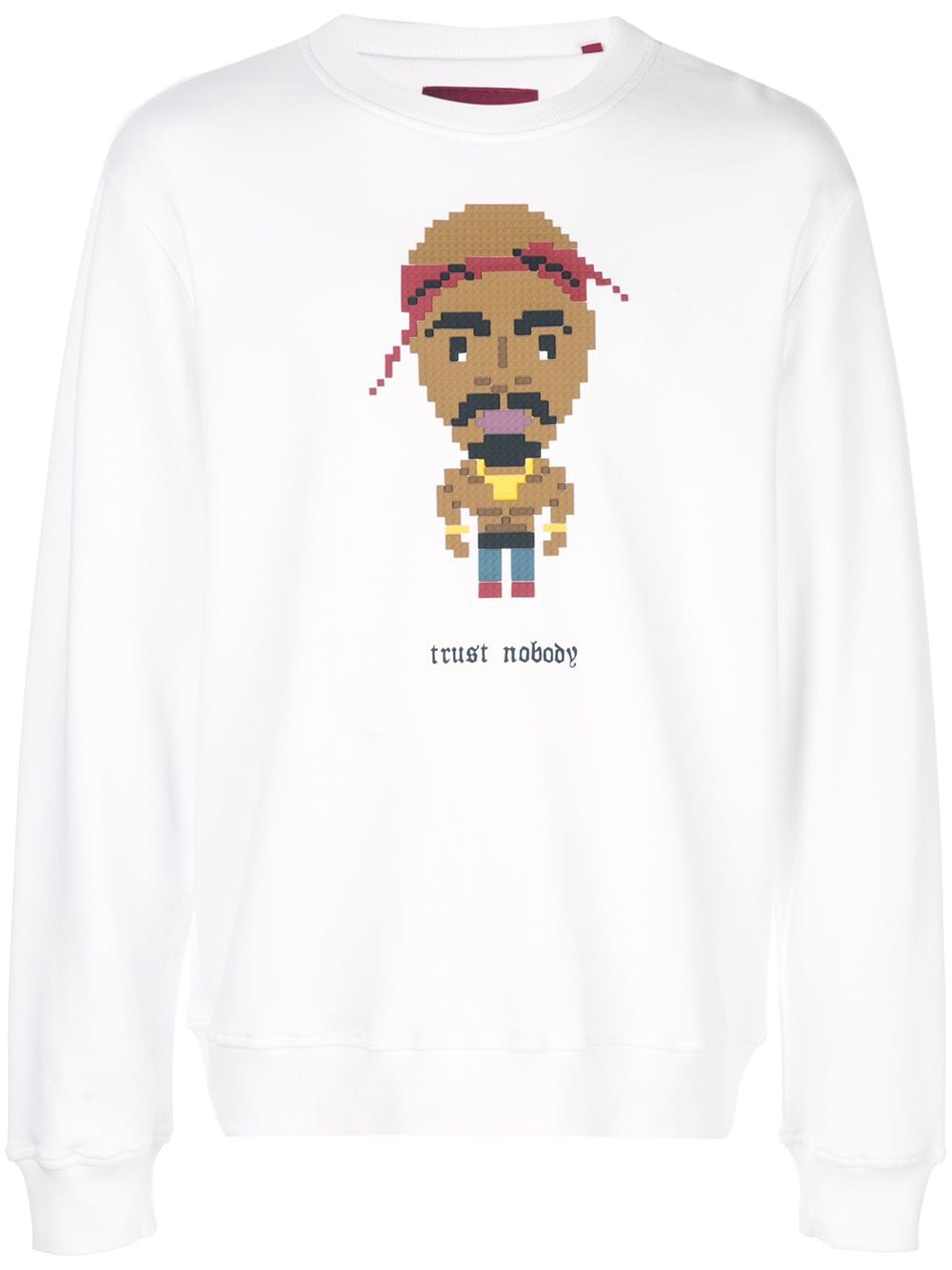 Mostly Heard Rarely Seen 8-Bit Sweatshirt mit "Trust Nobody"-Print - Weiß von Mostly Heard Rarely Seen 8-Bit