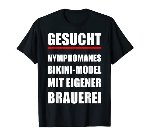 Herren Bikini-Model mit eigener Brauerei lustiger Spruch T-Shirt von Motive für Frauenhelden und Anmachsprüche