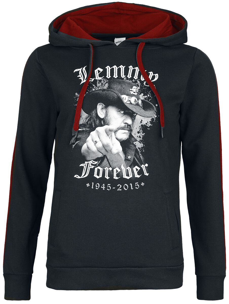 Motörhead Lemmy Forever Kapuzenpullover schwarz rot in M von Motörhead