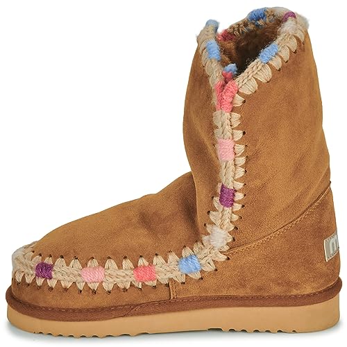 mou Eskimo 24 Overstich Stiefelletten/Boots Damen Braun - 39 - Boots Shoes von Mou