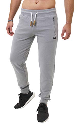 Mount Swiss Lange Jogginghose Herren Finn I Sweatpants I Freizeithose Männer Farbe grau, Gr. XXL von Mount Swiss