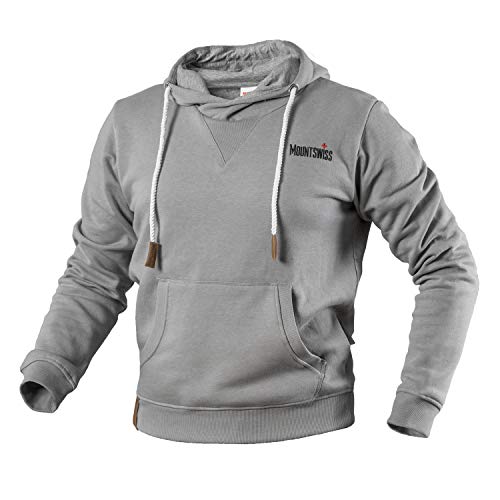 Mount Swiss MS-Matteo, Kapuzenpullover, Sleet, Gr. M von Mount Swiss