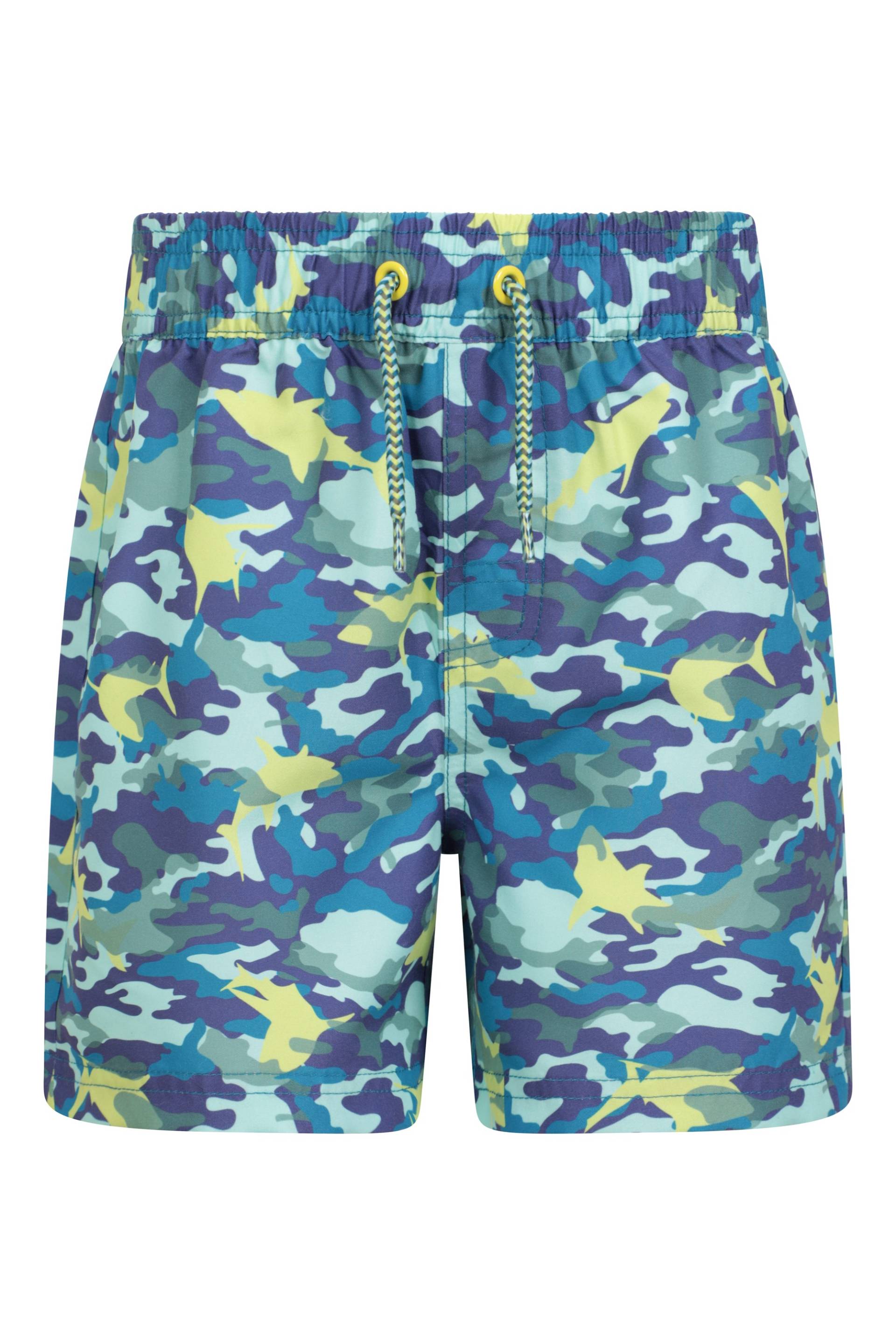 Crush Bedruckte Kinder-Boardshorts - Blau von Mountain Warehouse