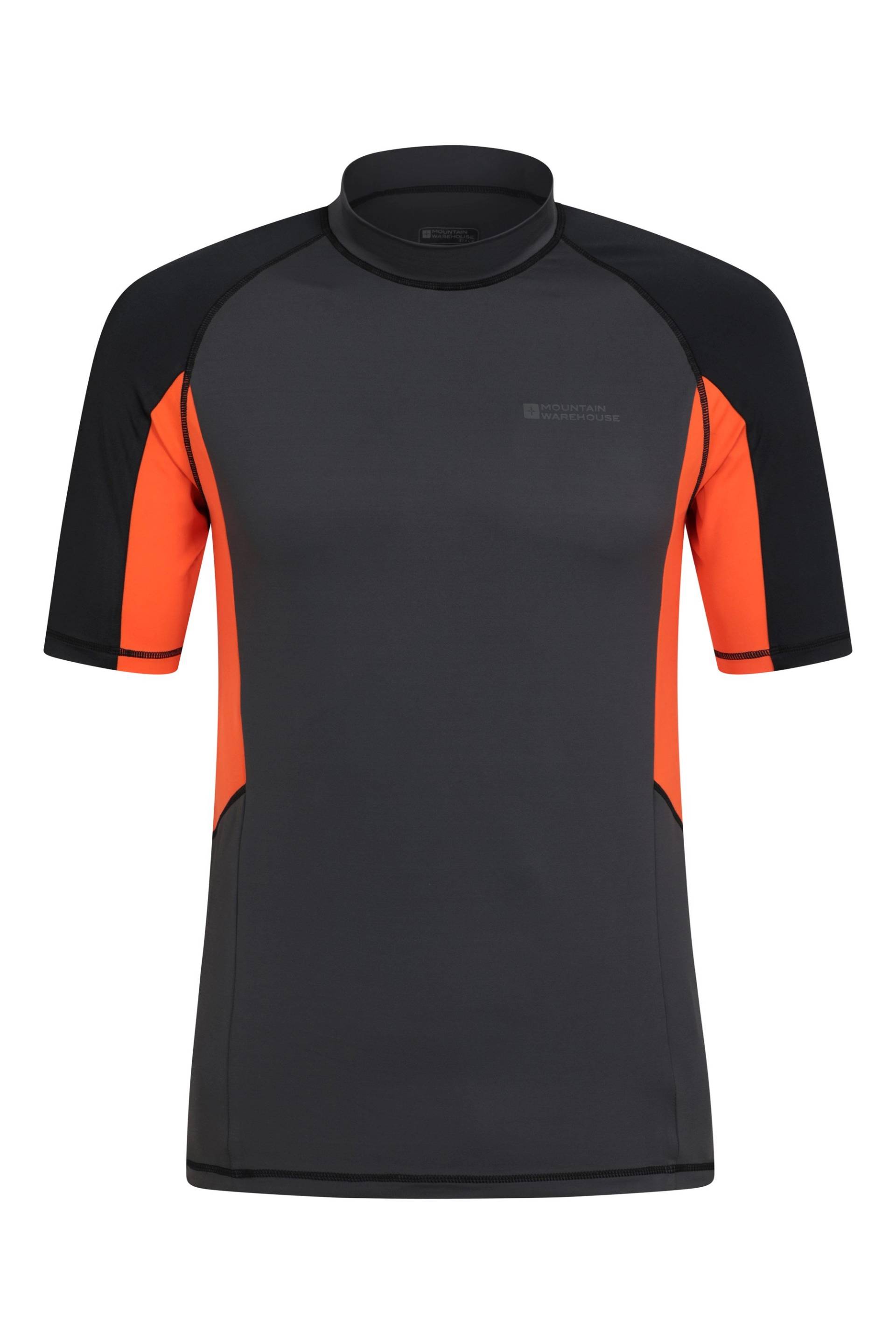 Cove Recyceltes Herren Kurzarm Rash Guard - Grau von Mountain Warehouse