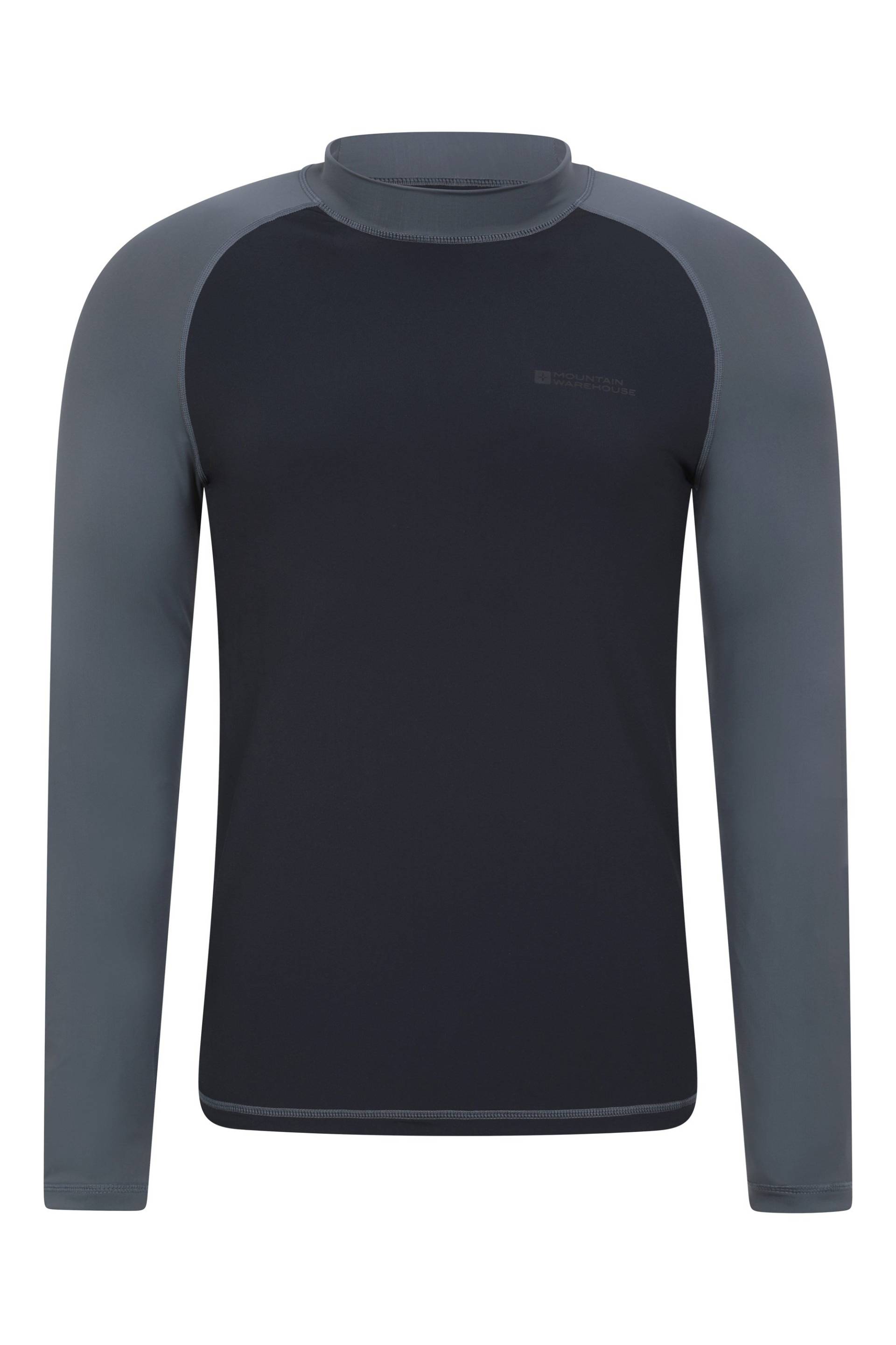 Herren UV Rash Vest - Langärmlig - Grau von Mountain Warehouse