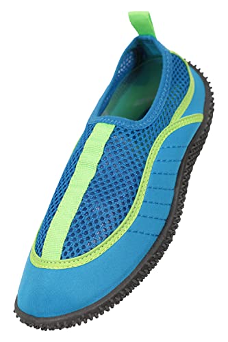 Mountain Warehouse Bermuda Aqua-Schuhe für Kinder - Neopren-Schwimmschuhe, Netzeinsätze, leicht, Wasserschuhe, Schuhsocken - Für Strand, Wasser und Tauchen Dunkelblau 37 von Mountain Warehouse