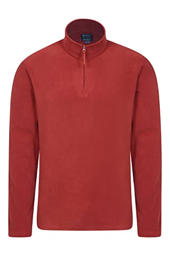 Mountain Warehouse Camber II Herren Fleece Dunkelrot XXS von Mountain Warehouse