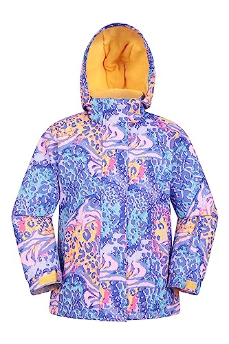 Mountain Warehouse Honey Skijacke für Kinder - Schneedicht, Kinderjacke mit Fleecefutter, Schneerock, Winterjacke- Hält Kinder warm Leopard 13 Jahre von Mountain Warehouse