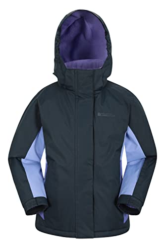 Mountain Warehouse Honey Skijacke für Kinder - Schneedicht, Kinderjacke mit Fleecefutter, Schneerock, Winterjacke- Hält Kinder warm Dunkelblau 2-3 Jahre von Mountain Warehouse