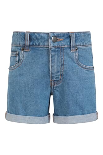 Mountain Warehouse Kids Denim Shorts - Lightweight & Breathable Casual Summer Shorts for Boys & Girls. Great for Outdoors & Holidays Denim 9-10 Jahre von Mountain Warehouse
