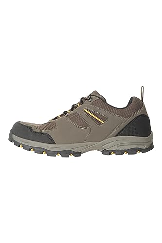 Mountain Warehouse McLeod Schuhe für Herren - Leichte Allwetterschuhe, strapazierfähig, atmungsaktiv, Wanderschuhe, Laufschuhe, Netzfutter - Für Reisen, Camping Braun 41 von Mountain Warehouse