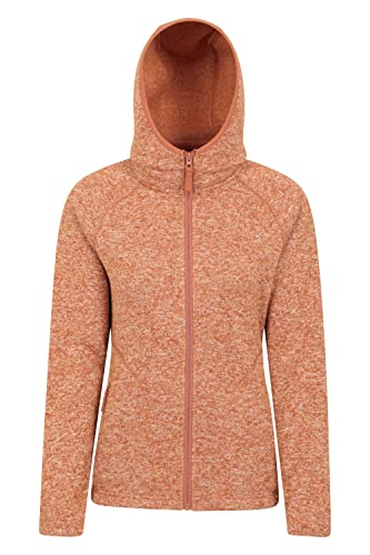 Mountain Warehouse Nevis Fleecejacke für Damen - Leichte, Warme Damen-Fleecejacke mit Reißverschluss und Taschen, atmungsaktives Winter Oberteil, kompakt - Für Outdoor Dunkelgelb 36 von Mountain Warehouse