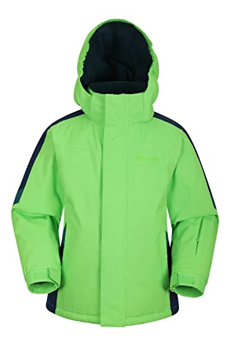 Mountain Warehouse Raptor warme Winterjacke für Kinder - wasserdichter Parka für Jungen und Mädchen, für extreme Kälte und Schnee, Ski-Jacke mit Taschen, Alpin-Jacke Limette 2-3 Jahre von Mountain Warehouse