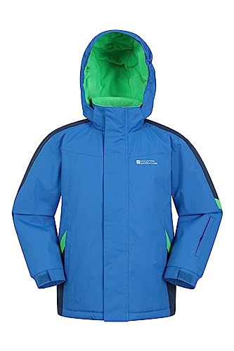 Mountain Warehouse Raptor warme Winterjacke für Kinder - wasserdichter Parka für Jungen und Mädchen, für extreme Kälte und Schnee, Ski-Jacke mit Taschen, Alpin-Jacke Reiches Blau 5-6 Jahre von Mountain Warehouse