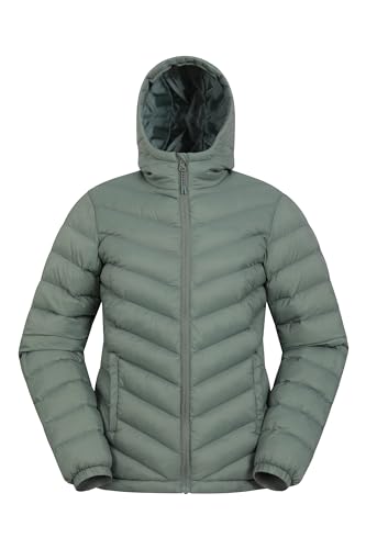 Mountain Warehouse Seasons Gefütterte Damenjacke - Wasserbeständige Winterjacke, Fronttaschen, verstellbare Bündchen und Kapuze mit Elastik Grün 40 von Mountain Warehouse