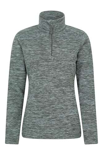 Mountain Warehouse Snowdon Melange Fleece-Pullover Damen - dünner, Warmer Winter-Pullover aus Fleece für Damen zum Laufen, Wandern, Joggen und für Sport und Outdoor Khaki Damengröße EU 52 Mountain Warehouse Snowdon Melange Fleece-Pullover Damen - dünner, Warmer Winter-Pullover aus Fleece für Damen zum Laufen, Wandern, Joggen und für Sport und Outdoor Khaki Damengröße EU 52 von Mountain Warehouse