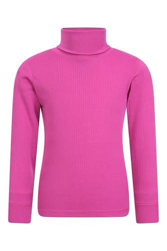 Mountain Warehouse Talus Kinder-Rollkragenpullover - Schnell trocknender Pullover, warme Thermounterwäsche für Kinder, Thermo-Winterpullover für Jungen und Mädchen leuchtendes Pink 7-8 Jahre Mountain Warehouse Talus Kinder-Rollkragenpullover - Schnell trocknender Pullover, warme Thermounterwäsche für Kinder, Thermo-Winterpullover für Jungen und Mädchen leuchtendes Pink 7-8 Jahre von Mountain Warehouse