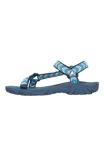 Mountain Warehouse Tide Sandalen für Kinder - Neoprenfutter, Laufsohle aus 100% Gummi, Flipflops mit Klettverschluss - Für Herbst Winterspaziergänge Blau 34 von Mountain Warehouse